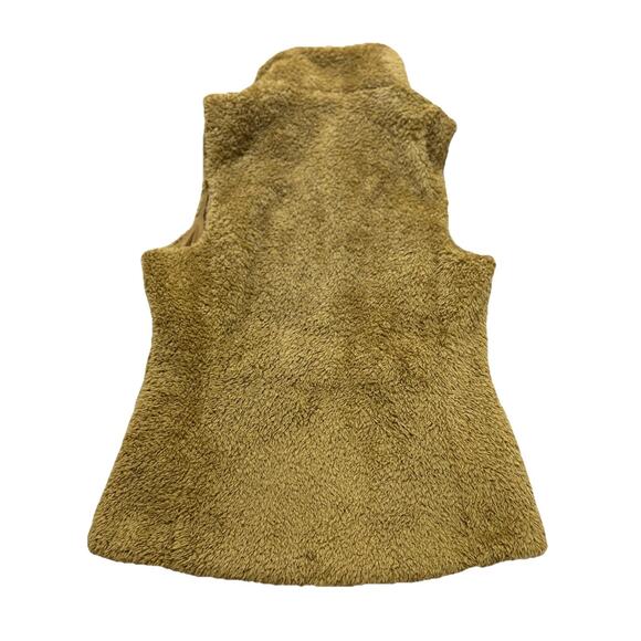 Patagonia Women's Los Gatos Fuzzy Sherpa Fleece Vest Jacket Size Medium Brown - Picture 9 of 9